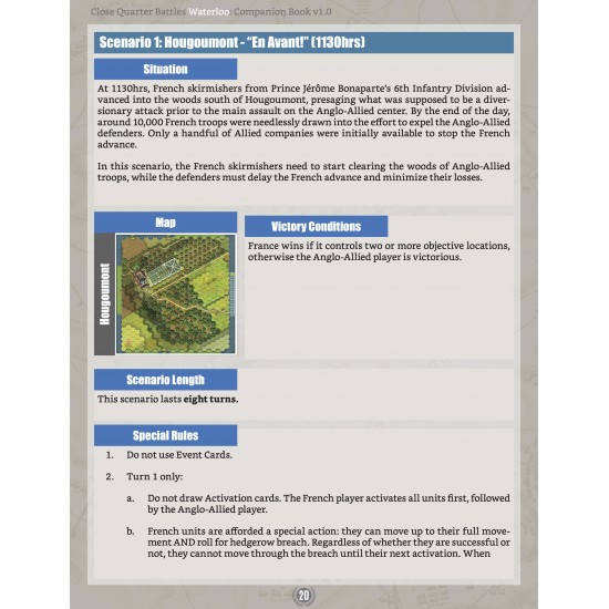 Close Quarter Battles Waterloo - Companion Book