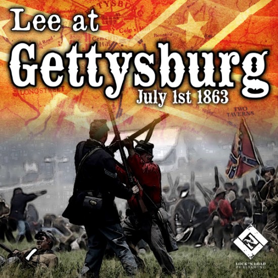 Lee At Gettysburg - July 1st 1863 Printed Counters