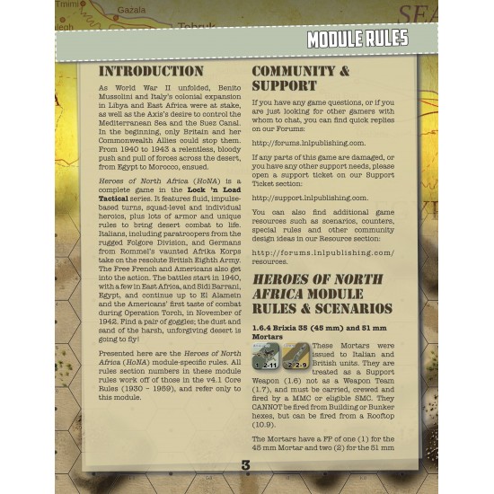 Lock 'n Load Tactical: Heroes of North Africa Companion Book