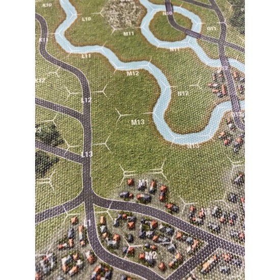 World At War 85: Storming the Gap Premium Canvas Map